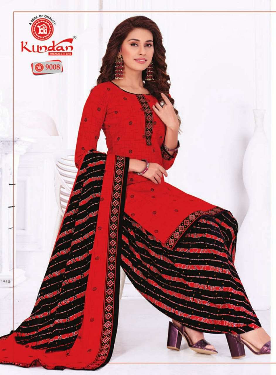 KALASH PATIYALA VOL-9 BY KUNDAN 9001 TO 9018 SERIES BEAUTIFUL STYLISH PATIYALA SUITS FANCY COLORFUL CASUAL WEAR & ETHNIC WEAR & READY TO WEAR PURE COTTON PRINTED DRESSES AT WHOLESALE PRICE