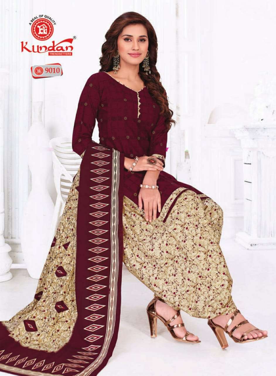 KALASH PATIYALA VOL-9 BY KUNDAN 9001 TO 9018 SERIES BEAUTIFUL STYLISH PATIYALA SUITS FANCY COLORFUL CASUAL WEAR & ETHNIC WEAR & READY TO WEAR PURE COTTON PRINTED DRESSES AT WHOLESALE PRICE
