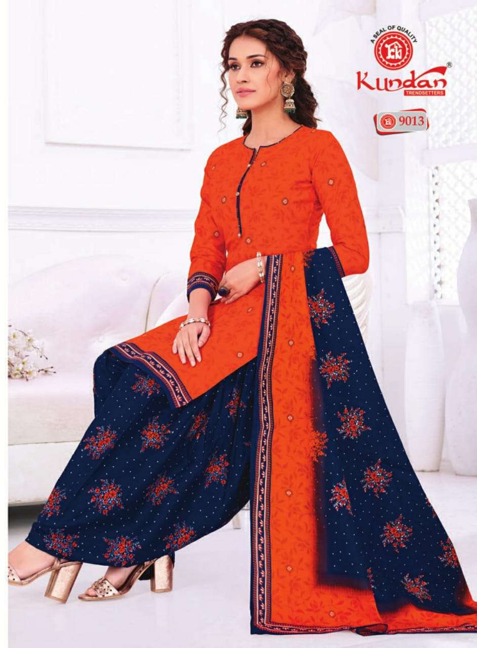 KALASH PATIYALA VOL-9 BY KUNDAN 9001 TO 9018 SERIES BEAUTIFUL STYLISH PATIYALA SUITS FANCY COLORFUL CASUAL WEAR & ETHNIC WEAR & READY TO WEAR PURE COTTON PRINTED DRESSES AT WHOLESALE PRICE