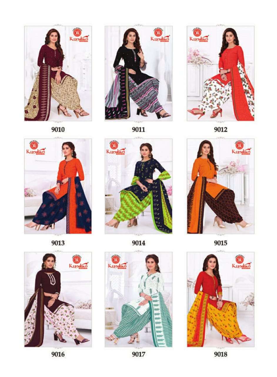 KALASH PATIYALA VOL-9 BY KUNDAN 9001 TO 9018 SERIES BEAUTIFUL STYLISH PATIYALA SUITS FANCY COLORFUL CASUAL WEAR & ETHNIC WEAR & READY TO WEAR PURE COTTON PRINTED DRESSES AT WHOLESALE PRICE