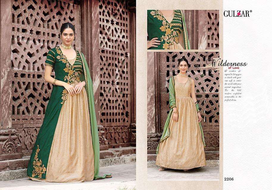 GULZAR SALE COLLECTION BY GULZAR ANARKALI SUITS COLLECTION BEAUTIFUL STYLISH FANCY COLORFUL PARTY WEAR & OCCASIONAL WEAR GEORGETTE/SILK DRESSES AT WHOLESALE PRICE