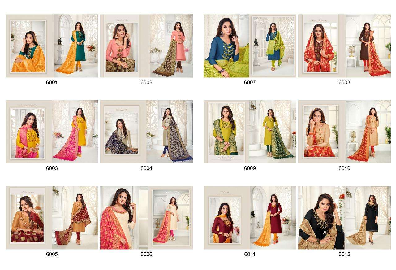 LIFESTYLE VOL-6 BY SHAGUN LIFESTYLE 6001 TO 6012 SERIES BEAUTIFUL COLORFUL STYLISH PRETTY PARTY WEAR CASUAL WEAR OCCASIONAL WEAR MODAL SILK PRINTED DRESSES AT WHOLESALE PRICE