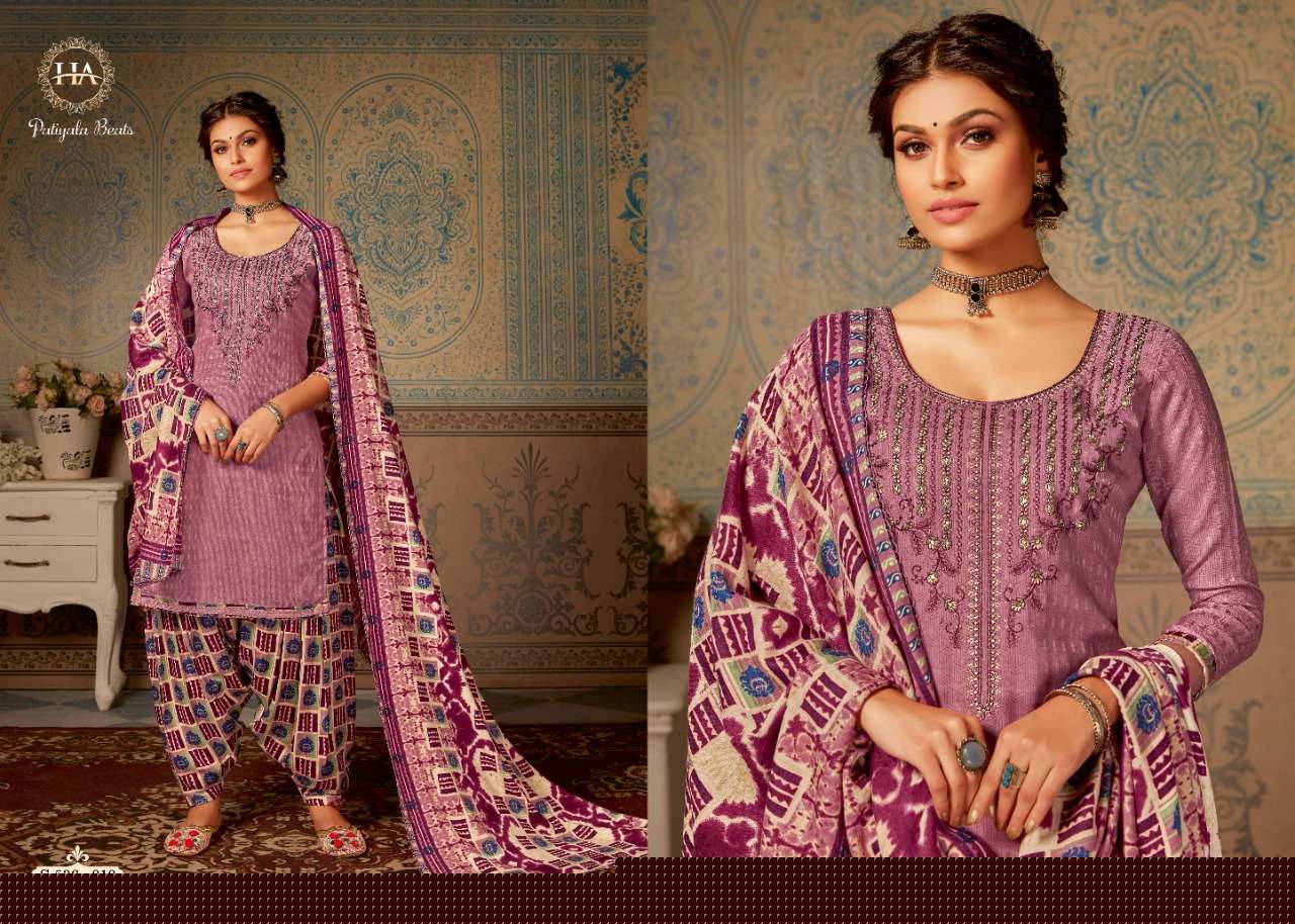 PATIYALA BEATS BY HARSHIT FASHION HUB 536-001 TO 536-010 SERIES DESIGNER FESTIVE SUITS COLLECTION BEAUTIFUL STYLISH FANCY COLORFUL PARTY WEAR & OCCASIONAL WEAR PURE PASHMINA EMBROIDERED DRESSES AT WHOLESALE PRICE