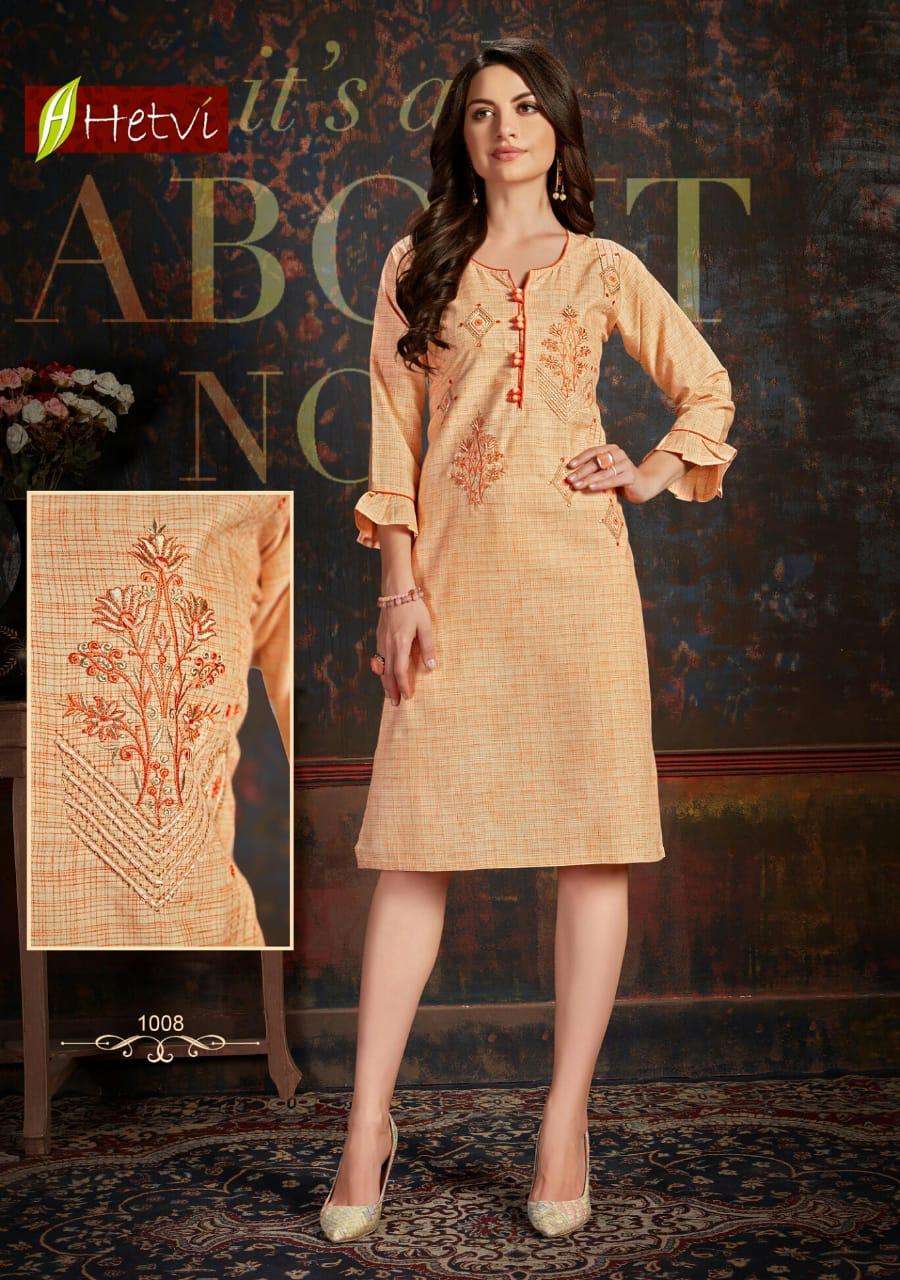 SUHAANI BY HETVI 1001 TO 1008 SERIES BEAUTIFUL STYLISH FANCY COLORFUL CASUAL WEAR & ETHNIC WEAR & READY TO WEAR RAYON PRINTED KURTIS AT WHOLESALE PRICE