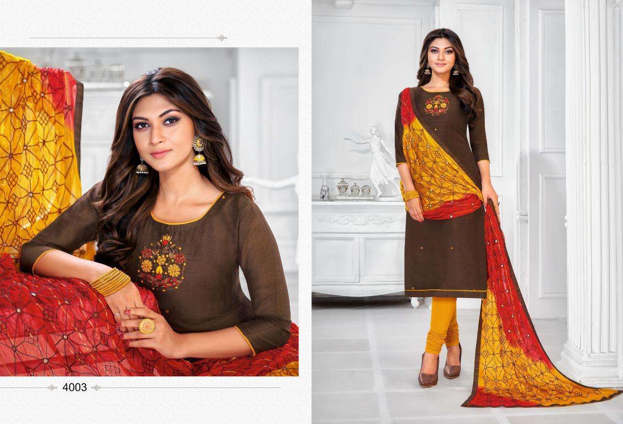 BALLON VOL-4 BY SHAGUN LIFESTYLE 4001 TO 4012 SERIES DESIGNER SUITS COLLECTION BEAUTIFUL STYLISH FANCY COLORFUL PARTY WEAR & OCCASIONAL WEAR JHARNA SILK PRINTED DRESSES AT WHOLESALE PRICE