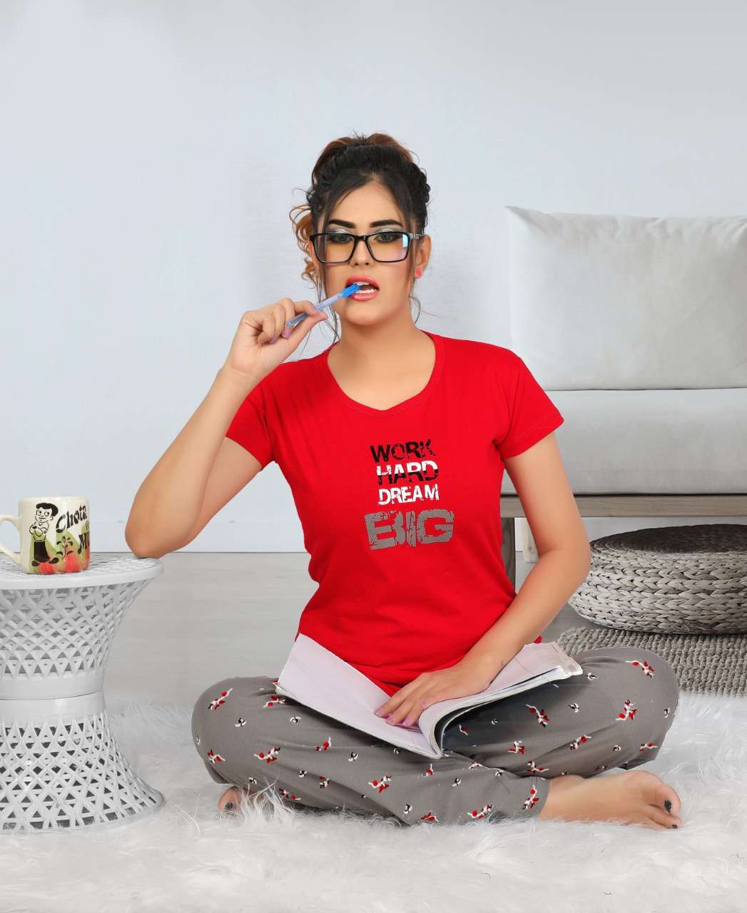 COMFORT NIGHTY VOL-2 BY KAAMIRI 01 TO 06 SERIES BEAUTIFUL STYLISH FANCY COLORFUL CASUAL WEAR & ETHNIC WEAR HOSIERY SINKER TOPS AND BOTTOM AT WHOLESALE PRICE