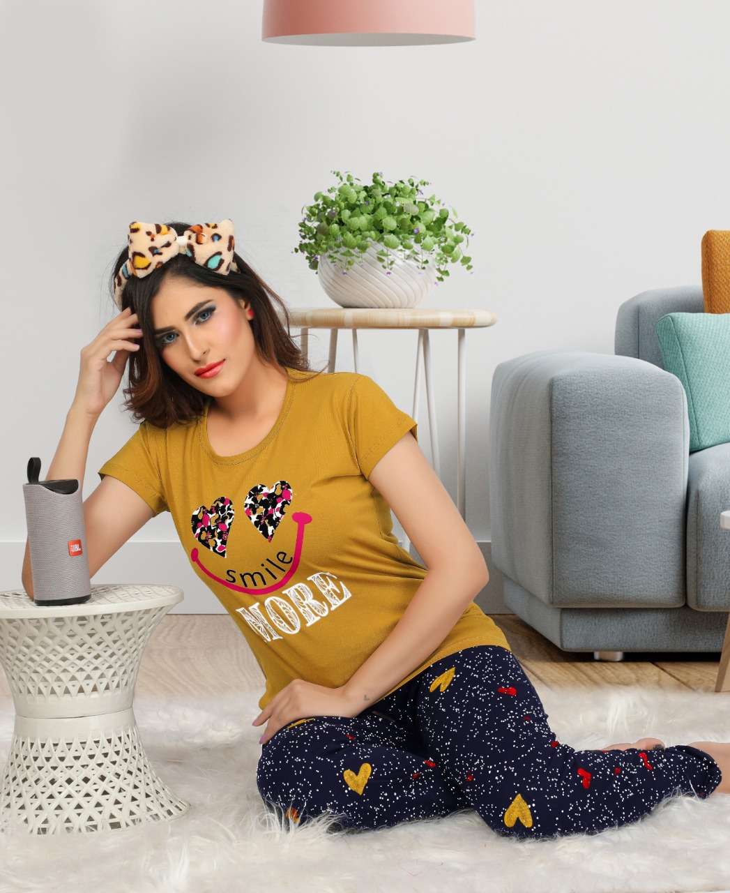 COMFORT NIGHTY VOL-2 BY KAAMIRI 01 TO 06 SERIES BEAUTIFUL STYLISH FANCY COLORFUL CASUAL WEAR & ETHNIC WEAR HOSIERY SINKER TOPS AND BOTTOM AT WHOLESALE PRICE