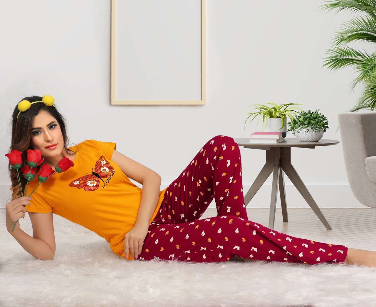 COMFORT NIGHTY VOL-2 BY KAAMIRI 01 TO 06 SERIES BEAUTIFUL STYLISH FANCY COLORFUL CASUAL WEAR & ETHNIC WEAR HOSIERY SINKER TOPS AND BOTTOM AT WHOLESALE PRICE