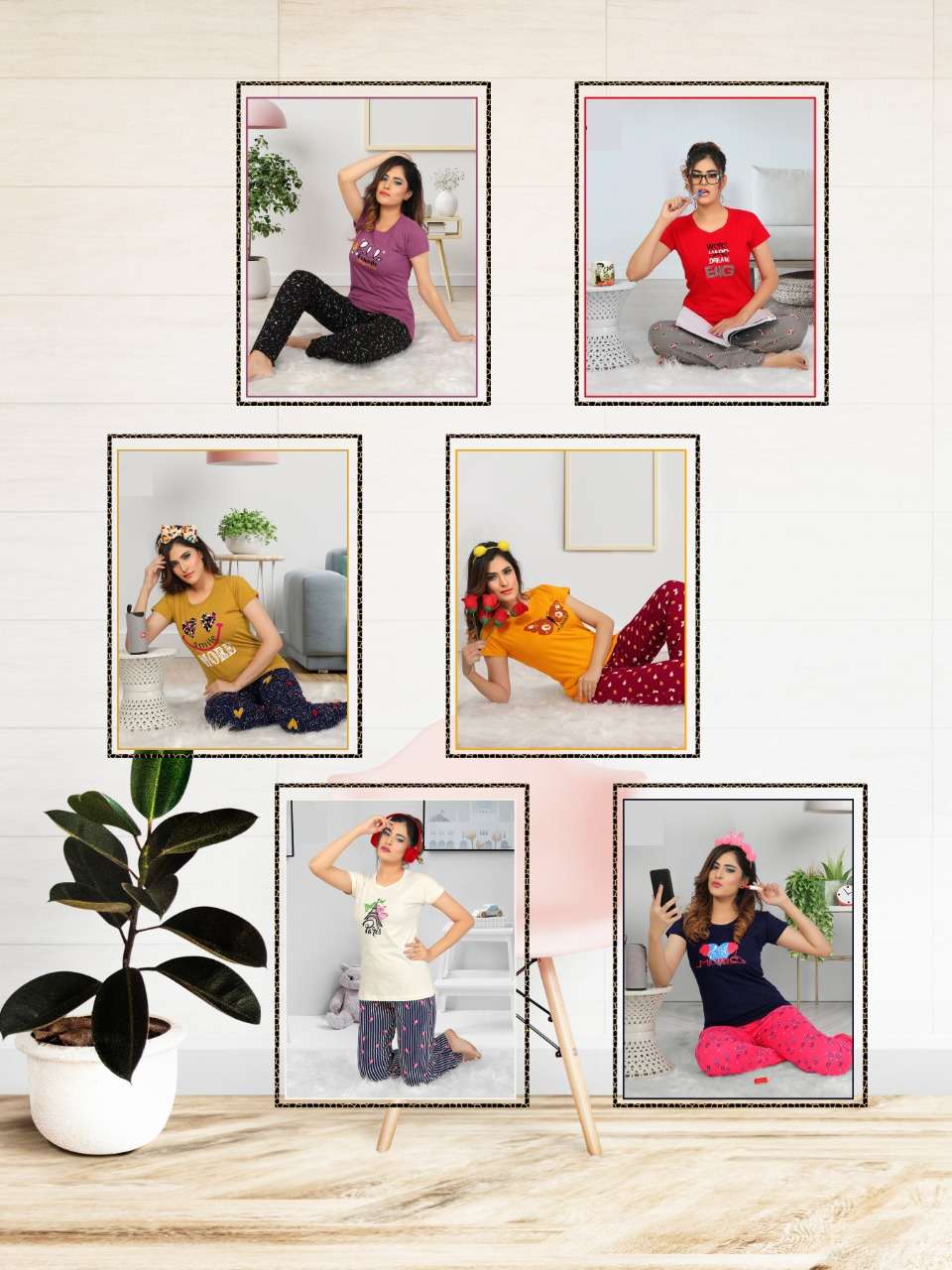 COMFORT NIGHTY VOL-2 BY KAAMIRI 01 TO 06 SERIES BEAUTIFUL STYLISH FANCY COLORFUL CASUAL WEAR & ETHNIC WEAR HOSIERY SINKER TOPS AND BOTTOM AT WHOLESALE PRICE
