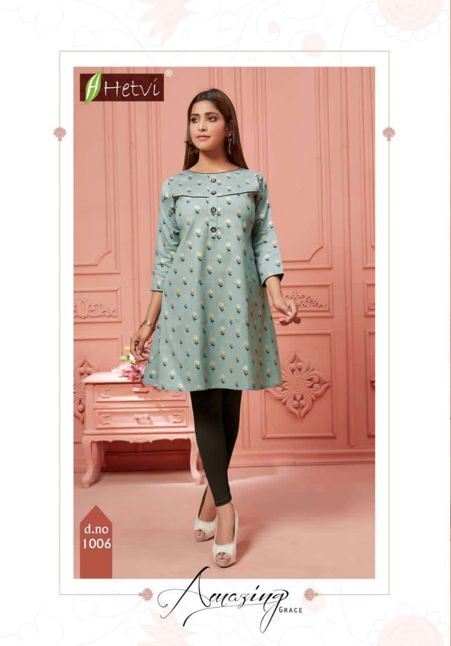 ELAN BY HETVI 1001 TO 1008 SERIES BEAUTIFUL STYLISH FANCY COLORFUL CASUAL WEAR & ETHNIC WEAR & READY TO WEAR LINEN PRINTED KURTIS AT WHOLESALE PRICE