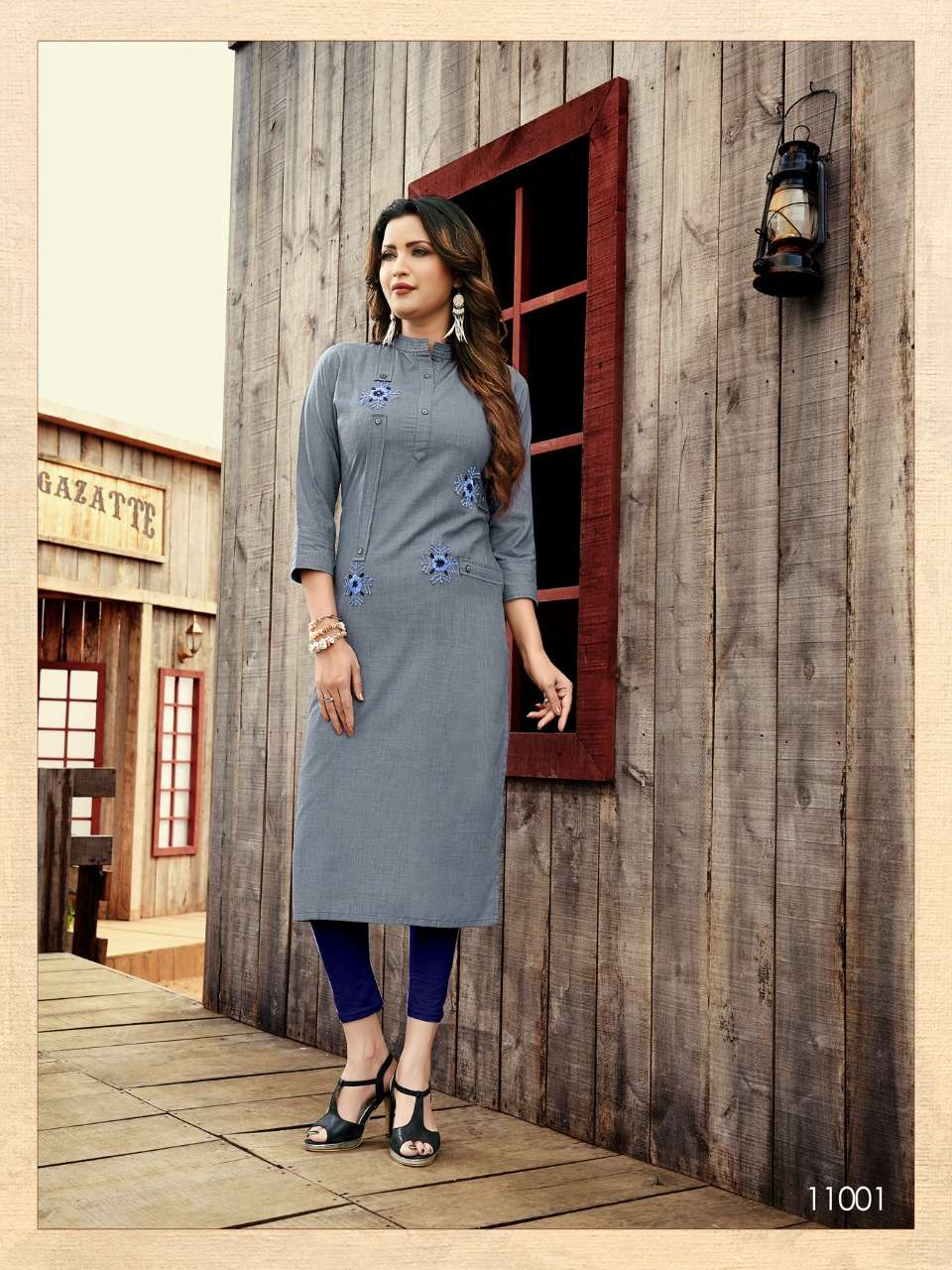 WORK CULTURE BY FIESTA 11001 TO 11006 SERIES BEAUTIFUL STYLISH FANCY COLORFUL CASUAL WEAR & ETHNIC WEAR & READY TO WEAR KHADI SILK KURTIS AT WHOLESALE PRICE