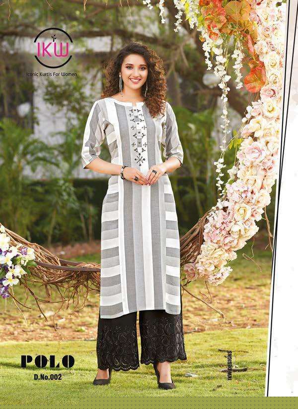 POLO BY IKW 001 TO 008 SERIES BEAUTIFUL STYLISH FANCY COLORFUL CASUAL WEAR & ETHNIC WEAR & READY TO WEAR RAYON WORK KURTIS AT WHOLESALE PRICE
