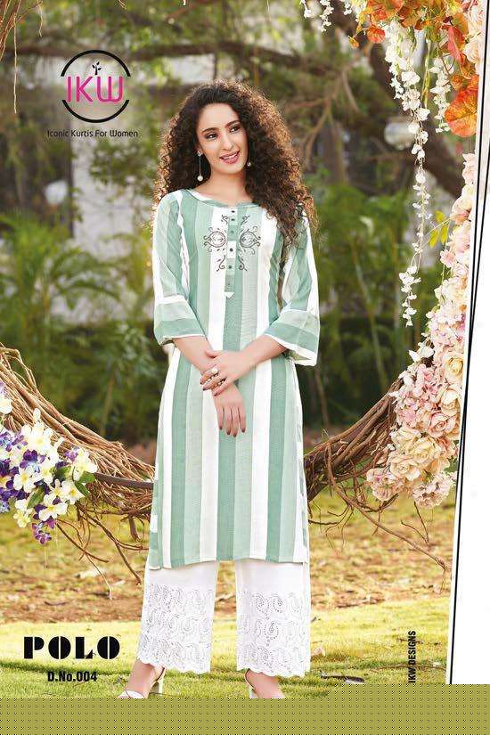 POLO BY IKW 001 TO 008 SERIES BEAUTIFUL STYLISH FANCY COLORFUL CASUAL WEAR & ETHNIC WEAR & READY TO WEAR RAYON WORK KURTIS AT WHOLESALE PRICE