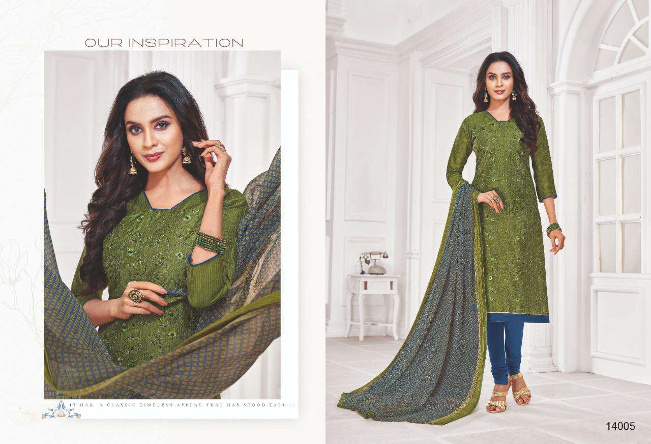 AUTOGRAPH VOL-14 BY SHAGUN LIFESTYLE 14001 TO 14012 SERIES BEAUTIFUL SUITS STYLISH FANCY COLORFUL CASUAL WEAR & ETHNIC WEAR SLUB LININGS WITH EMBROIDERED DRESSES AT WHOLESALE PRICE