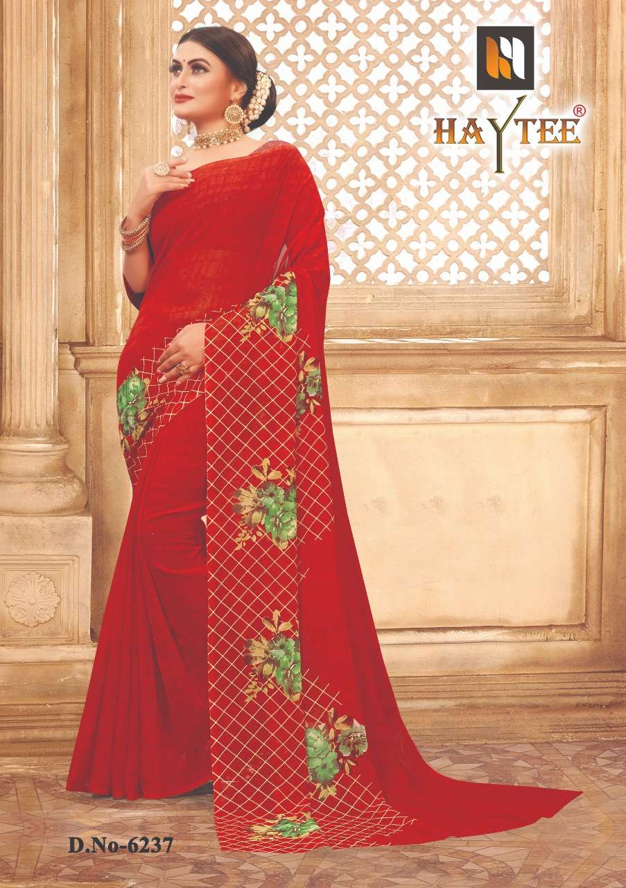 SPLASH VOL-90 BY HAYTEE 6232 TO 6243 SERIES INDIAN TRADITIONAL WEAR COLLECTION BEAUTIFUL STYLISH FANCY COLORFUL PARTY WEAR & OCCASIONAL WEAR DANI PRINTED SAREES AT WHOLESALE PRICE