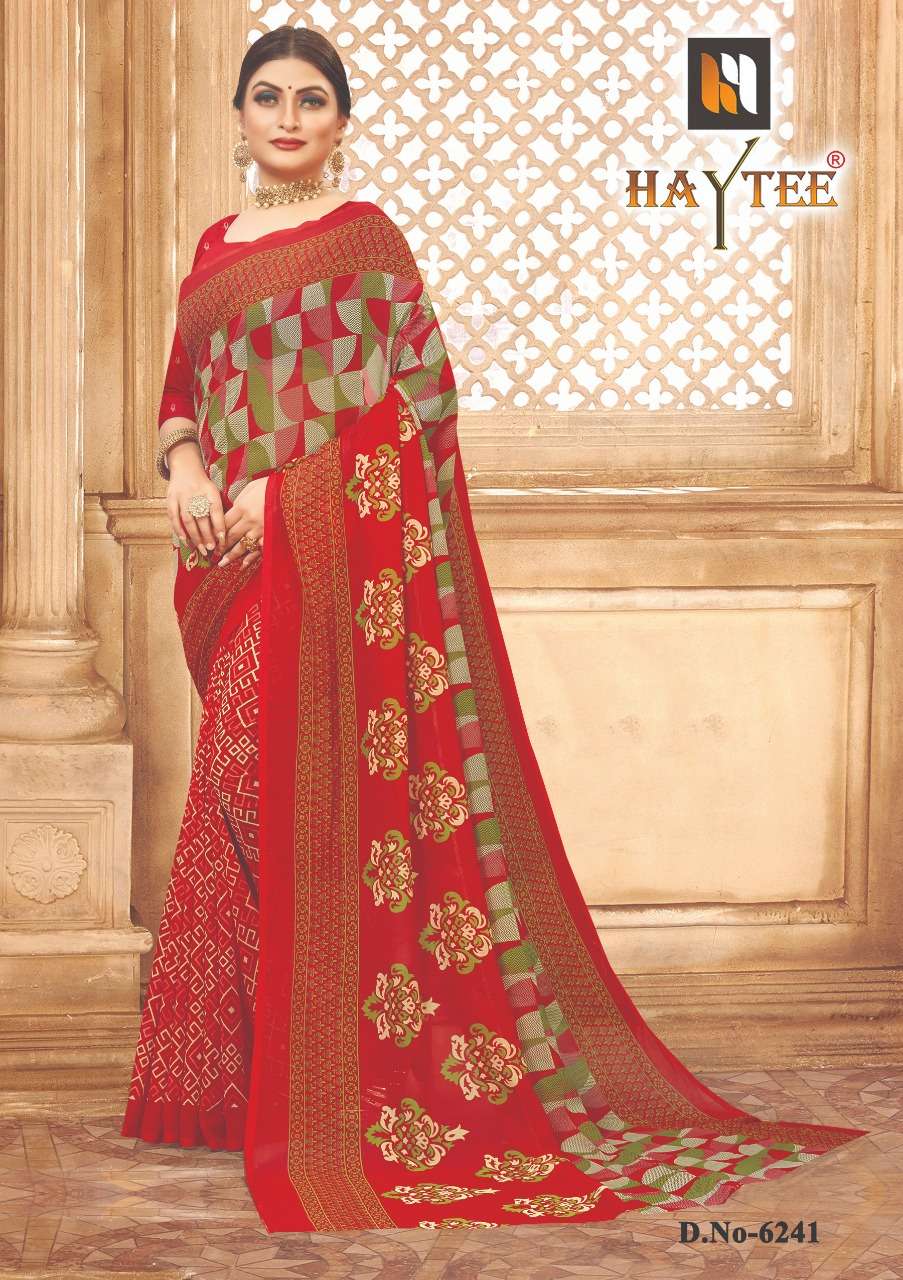 SPLASH VOL-90 BY HAYTEE 6232 TO 6243 SERIES INDIAN TRADITIONAL WEAR COLLECTION BEAUTIFUL STYLISH FANCY COLORFUL PARTY WEAR & OCCASIONAL WEAR DANI PRINTED SAREES AT WHOLESALE PRICE