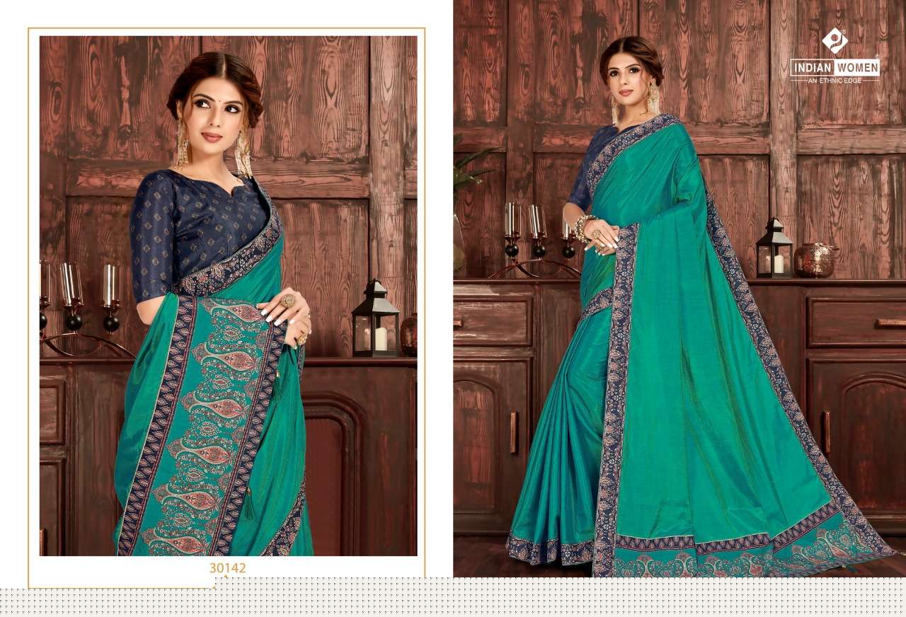 KASHI GHAT BY INDIAN WOMEN 30141 TO 30150 SERIES INDIAN TRADITIONAL WEAR COLLECTION BEAUTIFUL STYLISH FANCY COLORFUL PARTY WEAR & OCCASIONAL WEAR TWO TONE SILK SAREES AT WHOLESALE PRICE
