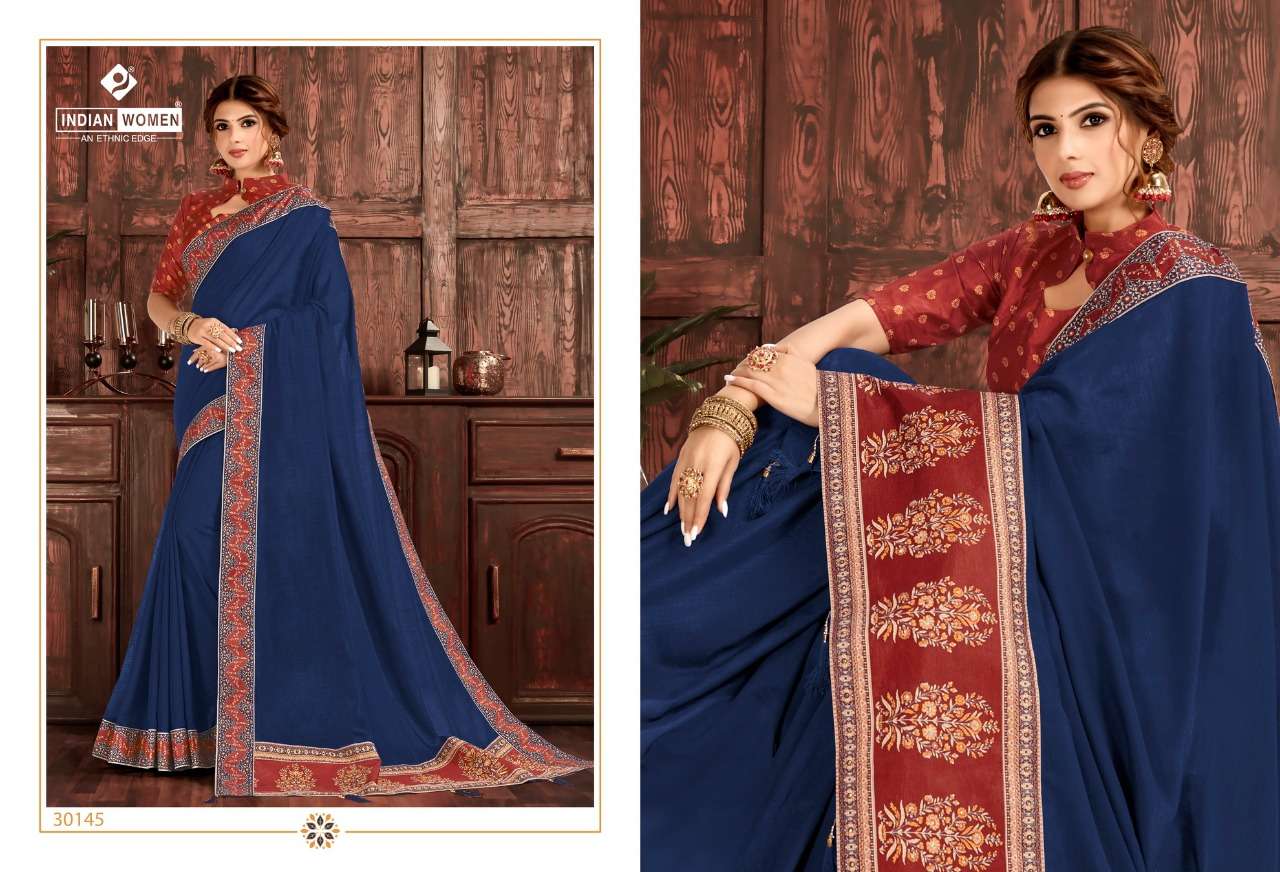 KASHI GHAT BY INDIAN WOMEN 30141 TO 30150 SERIES INDIAN TRADITIONAL WEAR COLLECTION BEAUTIFUL STYLISH FANCY COLORFUL PARTY WEAR & OCCASIONAL WEAR TWO TONE SILK SAREES AT WHOLESALE PRICE
