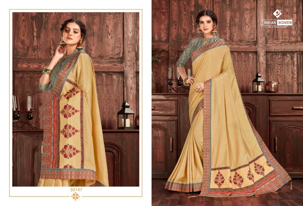 KASHI GHAT BY INDIAN WOMEN 30141 TO 30150 SERIES INDIAN TRADITIONAL WEAR COLLECTION BEAUTIFUL STYLISH FANCY COLORFUL PARTY WEAR & OCCASIONAL WEAR TWO TONE SILK SAREES AT WHOLESALE PRICE
