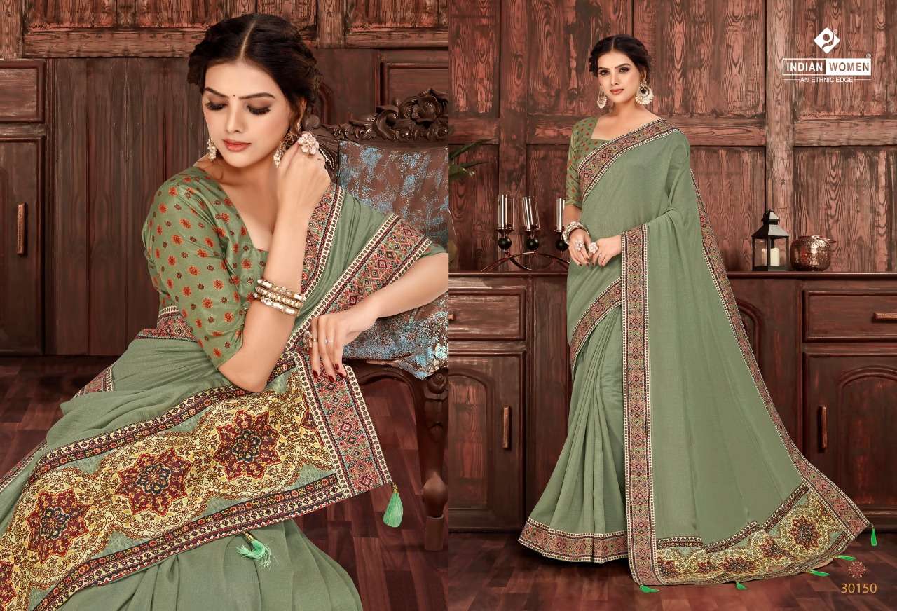 KASHI GHAT BY INDIAN WOMEN 30141 TO 30150 SERIES INDIAN TRADITIONAL WEAR COLLECTION BEAUTIFUL STYLISH FANCY COLORFUL PARTY WEAR & OCCASIONAL WEAR TWO TONE SILK SAREES AT WHOLESALE PRICE