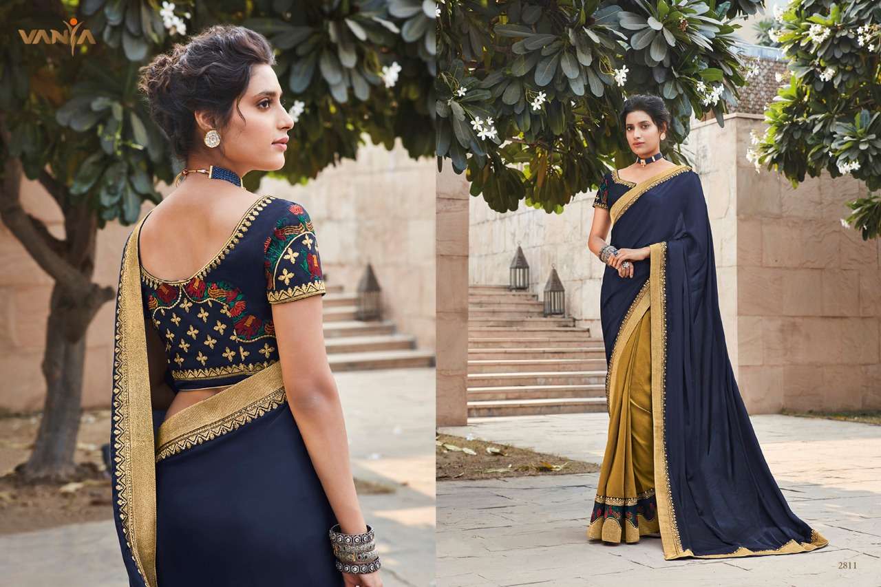 VANYA VOL-18 BY VANYA 2801 TO 2816 SERIES INDIAN TRADITIONAL WEAR COLLECTION BEAUTIFUL STYLISH FANCY COLORFUL PARTY WEAR & OCCASIONAL WEAR FANCY SAREES AT WHOLESALE PRICE