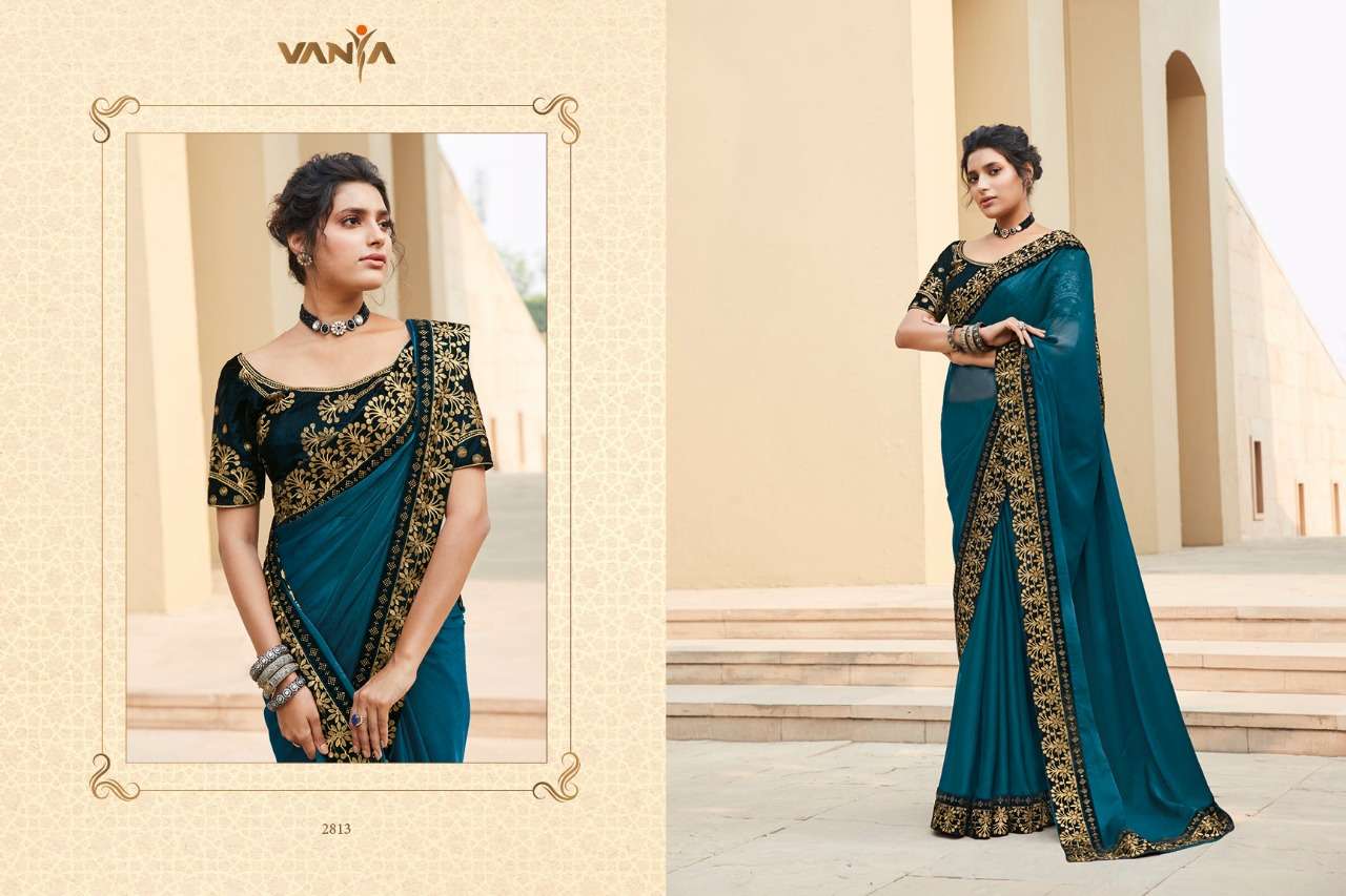 VANYA VOL-18 BY VANYA 2801 TO 2816 SERIES INDIAN TRADITIONAL WEAR COLLECTION BEAUTIFUL STYLISH FANCY COLORFUL PARTY WEAR & OCCASIONAL WEAR FANCY SAREES AT WHOLESALE PRICE