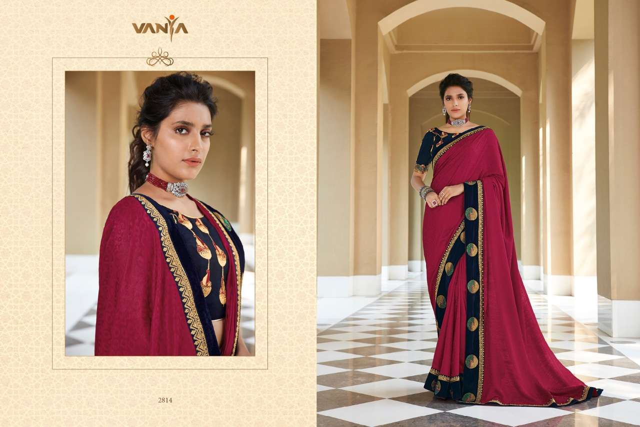VANYA VOL-18 BY VANYA 2801 TO 2816 SERIES INDIAN TRADITIONAL WEAR COLLECTION BEAUTIFUL STYLISH FANCY COLORFUL PARTY WEAR & OCCASIONAL WEAR FANCY SAREES AT WHOLESALE PRICE