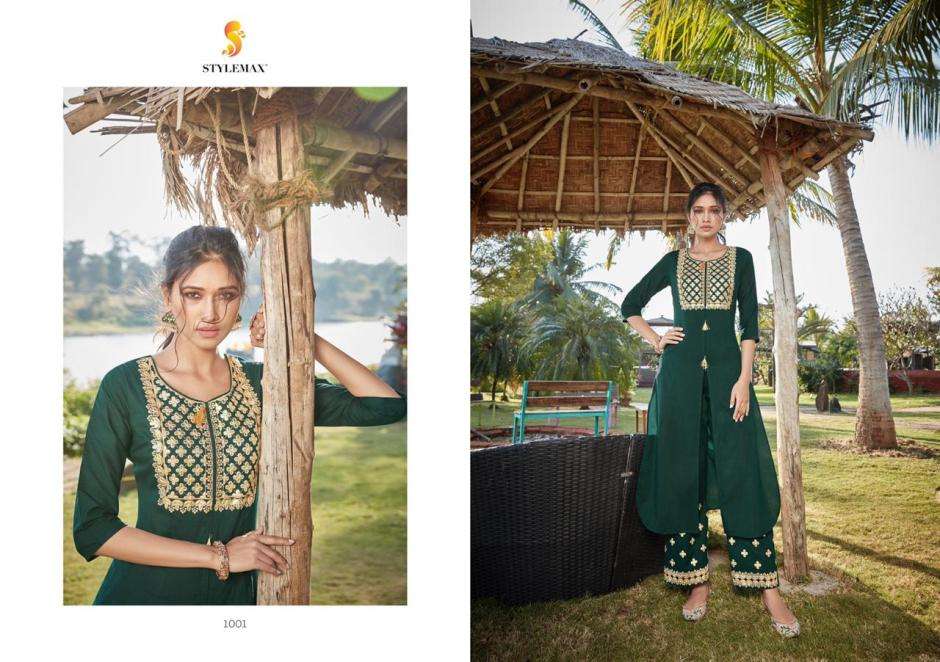 VINTAGE VOL-2 NX BY STYLEMAX BEAUTIFUL STYLISH COLORFUL FANCY PARTY WEAR & ETHNIC WEAR & READY TO WEAR COTTON SILK WITH EMBROIDERY KURTIS WITH BOTTOM AT WHOLESALE PRICE
