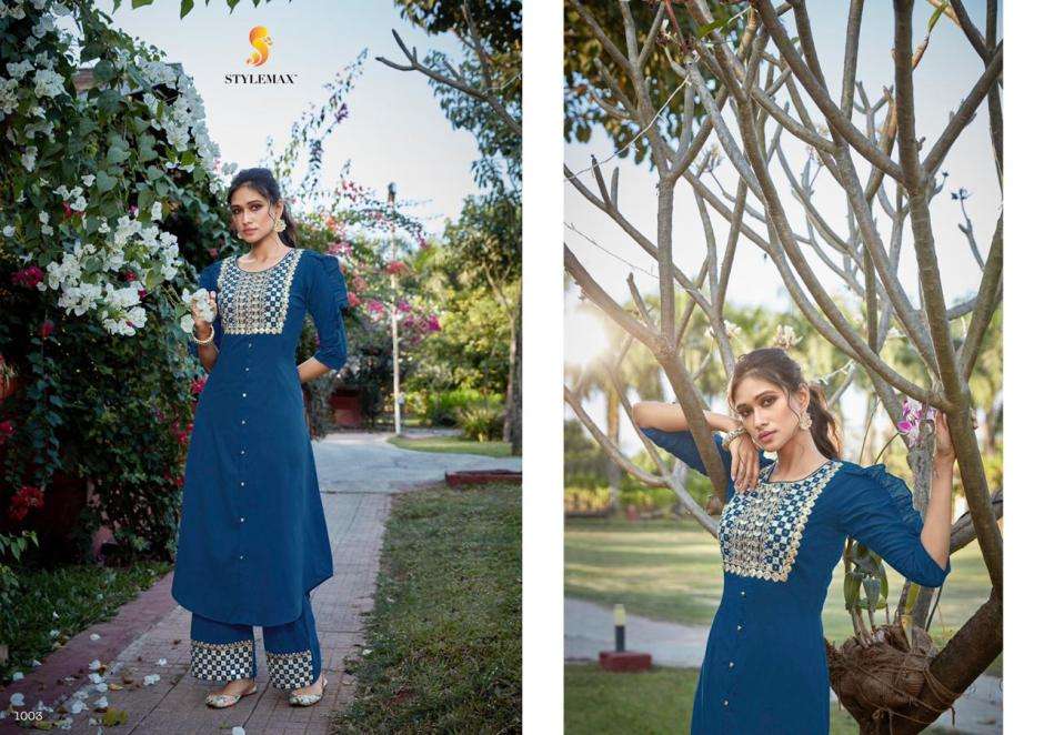 VINTAGE VOL-2 NX BY STYLEMAX BEAUTIFUL STYLISH COLORFUL FANCY PARTY WEAR & ETHNIC WEAR & READY TO WEAR COTTON SILK WITH EMBROIDERY KURTIS WITH BOTTOM AT WHOLESALE PRICE