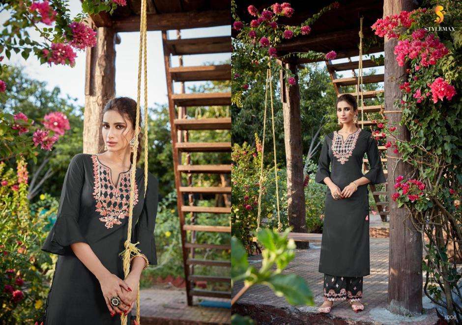 VINTAGE VOL-2 NX BY STYLEMAX BEAUTIFUL STYLISH COLORFUL FANCY PARTY WEAR & ETHNIC WEAR & READY TO WEAR COTTON SILK WITH EMBROIDERY KURTIS WITH BOTTOM AT WHOLESALE PRICE