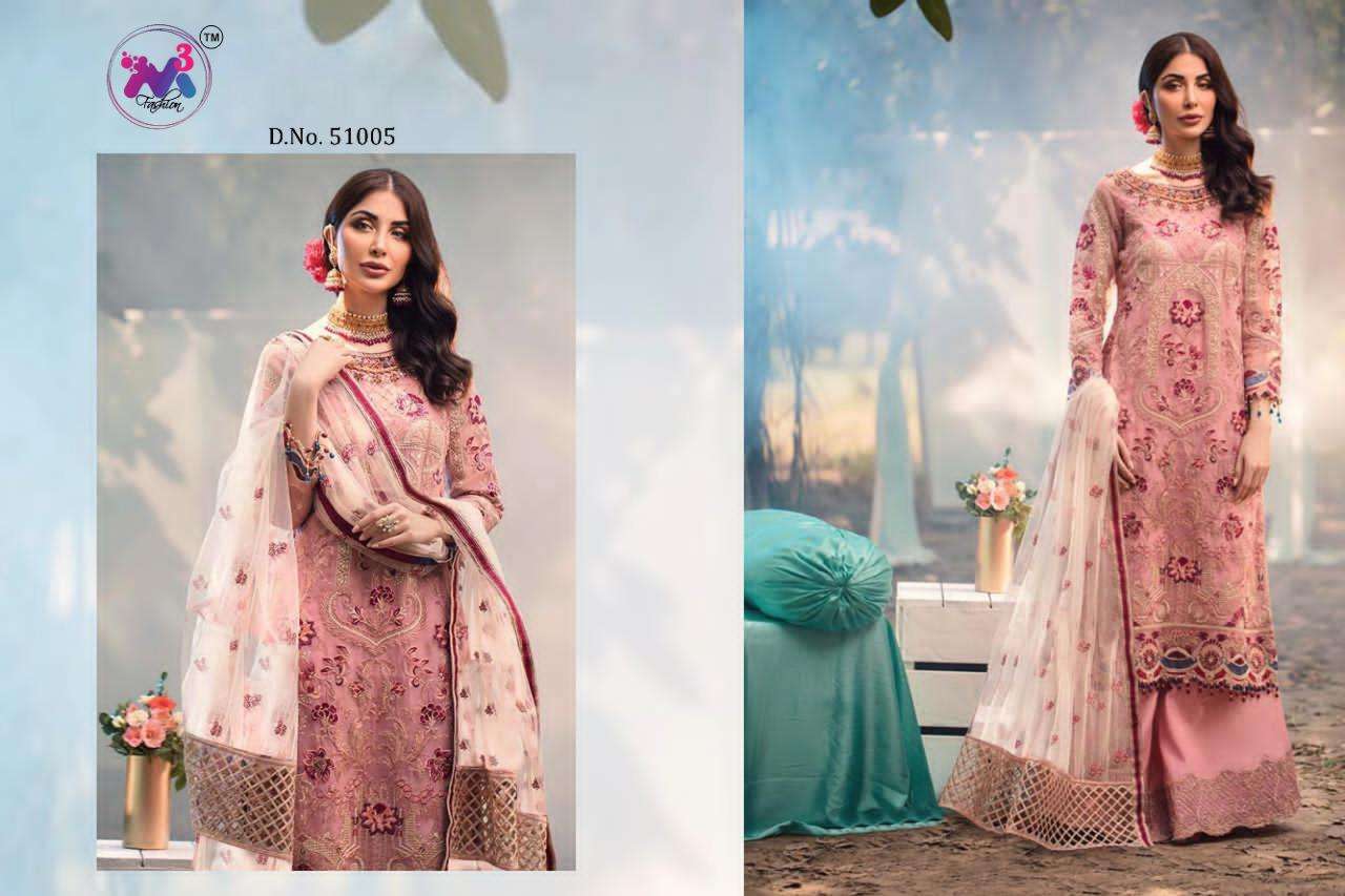 ADANS MELODY BYM3 FASHION 51001 TO 51005 SERIES DESIGNER FESTIVE PAKISTANI SUITS COLLECTION BEAUTIFUL STYLISH FANCY COLORFUL PARTY WEAR & OCCASIONAL WEAR FAUX GEORGETTE WITH EMBROIDERED DRESSES AT WHOLESALE PRICE