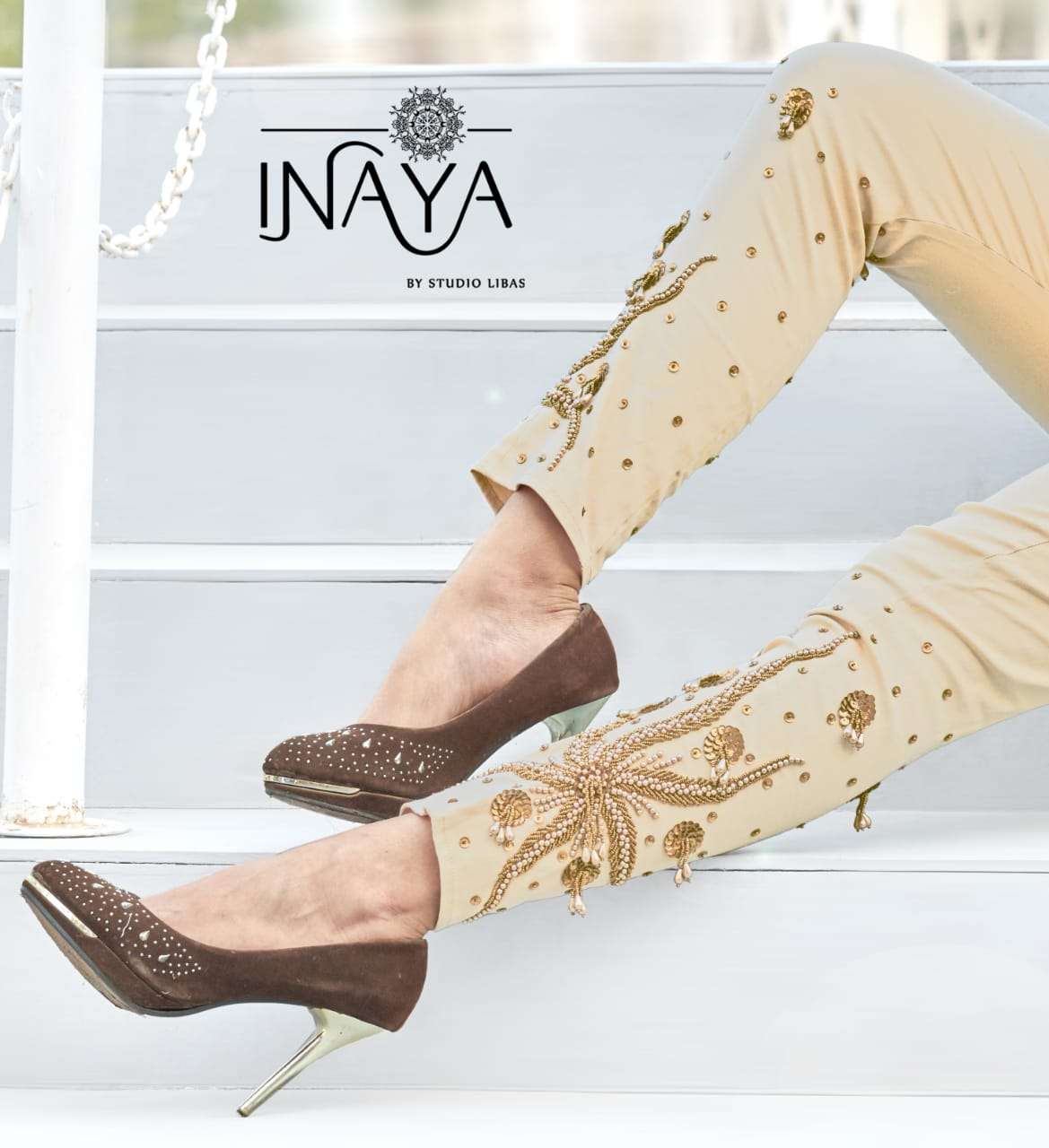 CIGARETTE PANTS VOL-20 BY INAYA 01 TO 03 SERIES INDIAN TRADITIONAL WEAR COLLECTION BEAUTIFUL STYLISH FANCY COLORFUL PARTY WEAR & OCCASIONAL WEAR COTTON WITH STRETCH COMFORTABLY AT WHOLESALE PRICE