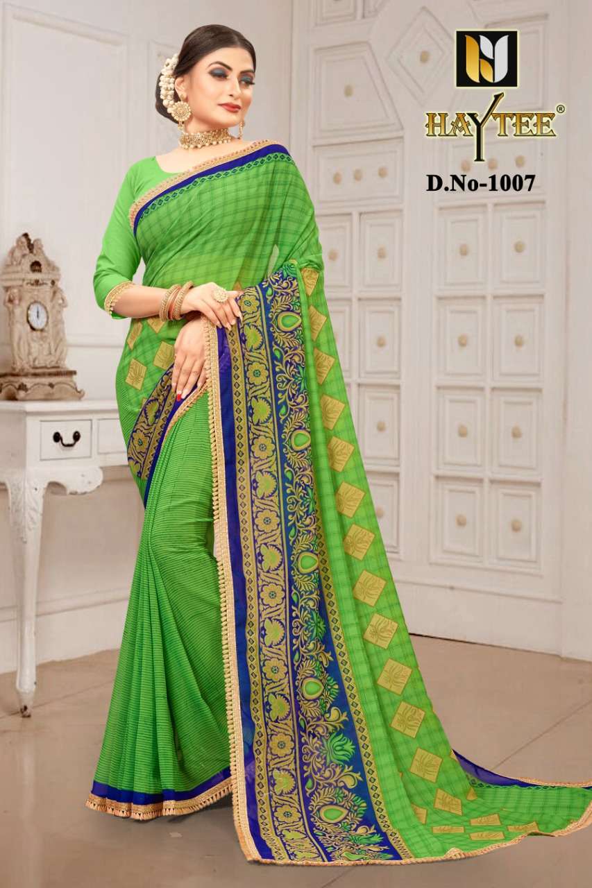 G MAIL VOL-85 BY HAYTEE INDIAN TRADITIONAL WEAR COLLECTION BEAUTIFUL STYLISH FANCY COLORFUL PARTY WEAR & OCCASIONAL WEAR DANI PRINTED SAREES AT WHOLESALE PRICE