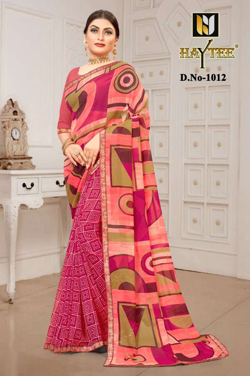 G MAIL VOL-85 BY HAYTEE INDIAN TRADITIONAL WEAR COLLECTION BEAUTIFUL STYLISH FANCY COLORFUL PARTY WEAR & OCCASIONAL WEAR DANI PRINTED SAREES AT WHOLESALE PRICE