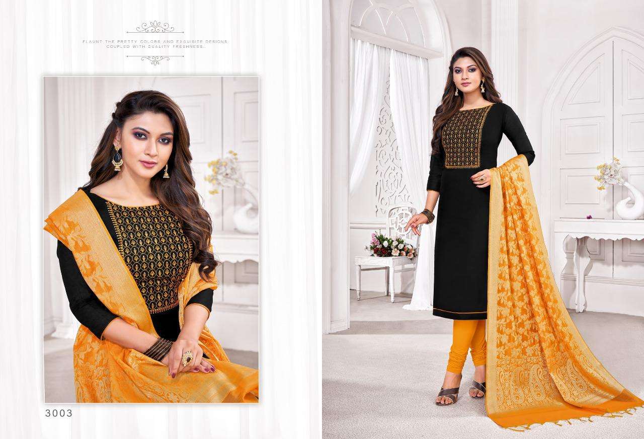 VACCINE VOL-3 BY SHAGUN LIFESTYLE 3001 TO 3012 SERIES BEAUTIFUL STYLISH SHARARA SUITS FANCY COLORFUL CASUAL WEAR & ETHNIC WEAR & READY TO WEAR MODAL SILK WITH EMBROIDERY DRESSES AT WHOLESALE PRICE