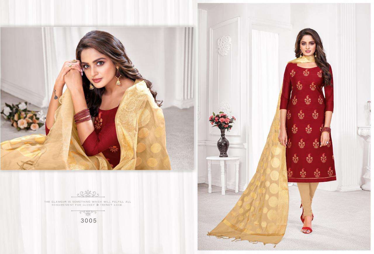 VACCINE VOL-3 BY SHAGUN LIFESTYLE 3001 TO 3012 SERIES BEAUTIFUL STYLISH SHARARA SUITS FANCY COLORFUL CASUAL WEAR & ETHNIC WEAR & READY TO WEAR MODAL SILK WITH EMBROIDERY DRESSES AT WHOLESALE PRICE