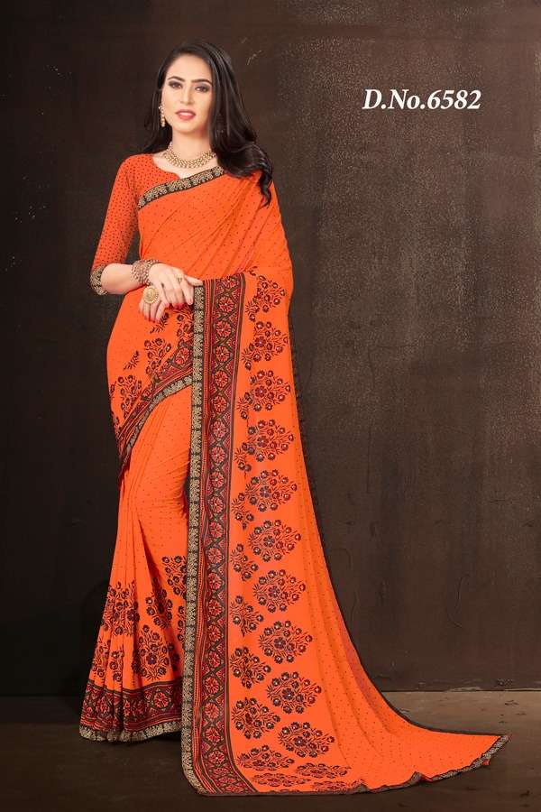 SAWARIYA BY HAYTEE 6578 TO 6585 SERIES INDIAN TRADITIONAL WEAR COLLECTION BEAUTIFUL STYLISH FANCY COLORFUL PARTY WEAR & OCCASIONAL WEAR RENIAL PRINT SAREES AT WHOLESALE PRICE