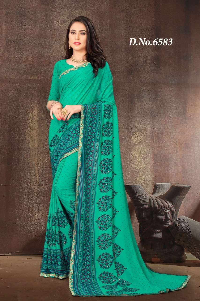 SAWARIYA BY HAYTEE 6578 TO 6585 SERIES INDIAN TRADITIONAL WEAR COLLECTION BEAUTIFUL STYLISH FANCY COLORFUL PARTY WEAR & OCCASIONAL WEAR RENIAL PRINT SAREES AT WHOLESALE PRICE