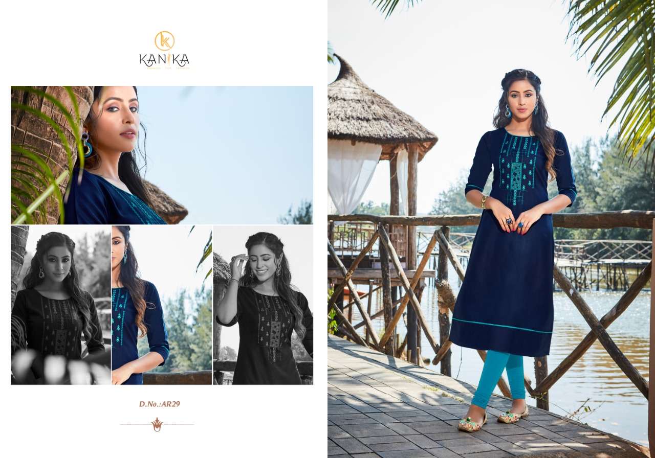 ANUROOP VOL-4 BY KANIKA 29 TO 38 SERIES DESIGNER BEAUTIFUL STYLISH FANCY COLORFUL PARTY WEAR & OCCASIONAL WEAR RUBBY SILK EMBROIDERED KURTIS AT WHOLESALE PRICE