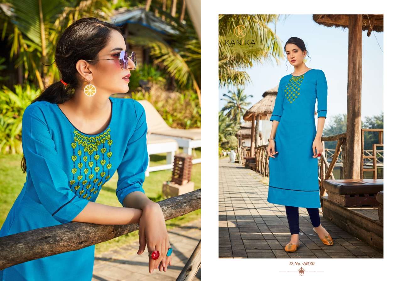 ANUROOP VOL-4 BY KANIKA 29 TO 38 SERIES DESIGNER BEAUTIFUL STYLISH FANCY COLORFUL PARTY WEAR & OCCASIONAL WEAR RUBBY SILK EMBROIDERED KURTIS AT WHOLESALE PRICE