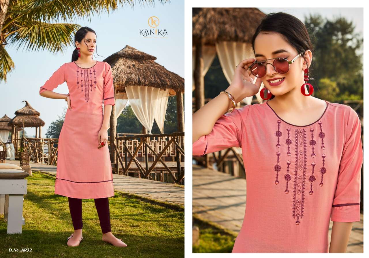 ANUROOP VOL-4 BY KANIKA 29 TO 38 SERIES DESIGNER BEAUTIFUL STYLISH FANCY COLORFUL PARTY WEAR & OCCASIONAL WEAR RUBBY SILK EMBROIDERED KURTIS AT WHOLESALE PRICE