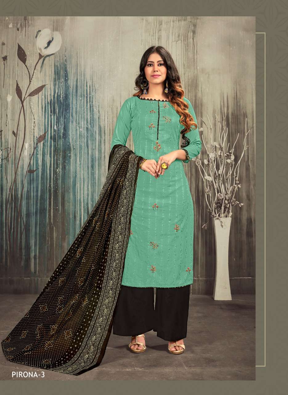 PIRONA BY VASTU TEX 1 TO 10 SERIES BEAUTIFUL SUITS STYLISH FANCY COLORFUL PARTY WEAR & ETHNIC WEAR LAWN COTTON EMBROIDERED DRESSES AT WHOLESALE PRICE