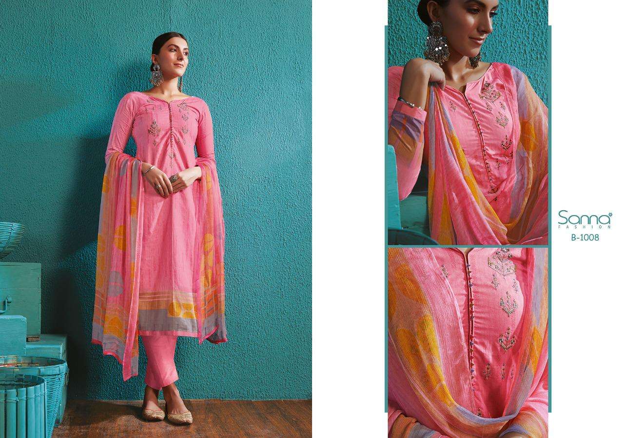 BREEZE BY SANA FASHION 1001 TO 1008 SERIES BEAUTIFUL SUITS COLORFUL STYLISH FANCY CASUAL WEAR & ETHNIC WEAR PURE COTTON DIGITAL PRINTED DRESSES AT WHOLESALE PRICE