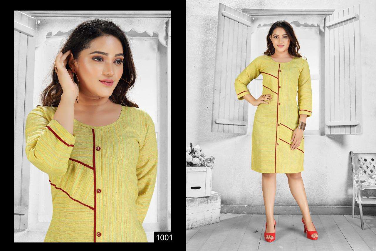 REEVA BY S S KURTIS 1001 TO 1010 SERIES BEAUTIFUL COLORFUL STYLISH FANCY CASUAL WEAR & ETHNIC WEAR & READY TO WEAR COTTON PRINTED KURTIS AT WHOLESALE PRICE