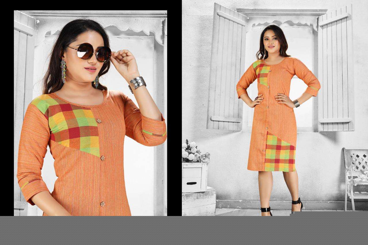 REEVA BY S S KURTIS 1001 TO 1010 SERIES BEAUTIFUL COLORFUL STYLISH FANCY CASUAL WEAR & ETHNIC WEAR & READY TO WEAR COTTON PRINTED KURTIS AT WHOLESALE PRICE