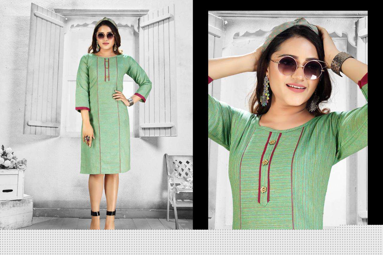 REEVA BY S S KURTIS 1001 TO 1010 SERIES BEAUTIFUL COLORFUL STYLISH FANCY CASUAL WEAR & ETHNIC WEAR & READY TO WEAR COTTON PRINTED KURTIS AT WHOLESALE PRICE