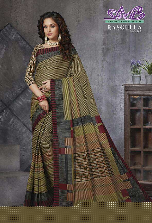 RASGULLA BY AB 900 TO 914 SERIES INDIAN TRADITIONAL WEAR COLLECTION BEAUTIFUL STYLISH FANCY COLORFUL PARTY WEAR & OCCASIONAL WEAR MUL MUL COTTON SAREES AT WHOLESALE PRICE