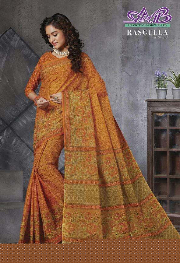 RASGULLA BY AB 900 TO 914 SERIES INDIAN TRADITIONAL WEAR COLLECTION BEAUTIFUL STYLISH FANCY COLORFUL PARTY WEAR & OCCASIONAL WEAR MUL MUL COTTON SAREES AT WHOLESALE PRICE