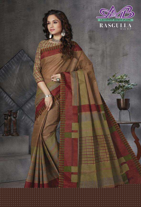 RASGULLA BY AB 900 TO 914 SERIES INDIAN TRADITIONAL WEAR COLLECTION BEAUTIFUL STYLISH FANCY COLORFUL PARTY WEAR & OCCASIONAL WEAR MUL MUL COTTON SAREES AT WHOLESALE PRICE