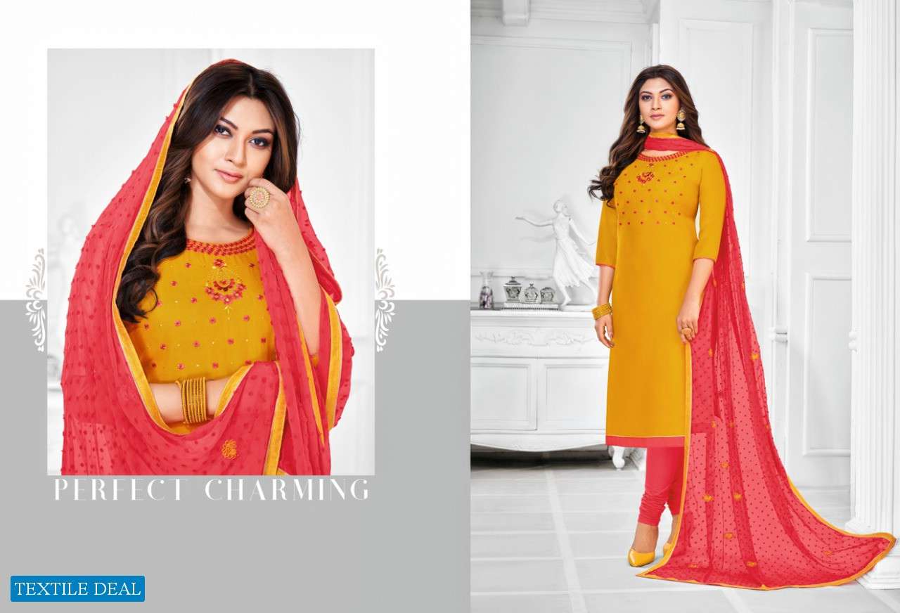 CHINIMINI BY KAPIL TEX 47001 TO 47012 SERIES SUITS BEAUTIFUL FANCY COLORFUL STYLISH PARTY WEAR & OCCASIONAL WEAR COTTON PRINTED DRESSES AT WHOLESALE PRICE